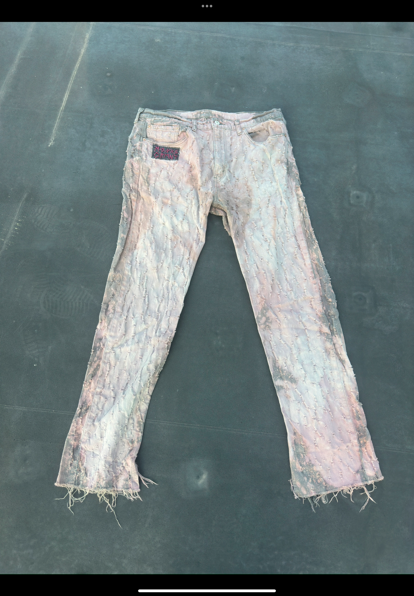 Ravaged Bleach Dye DENIM