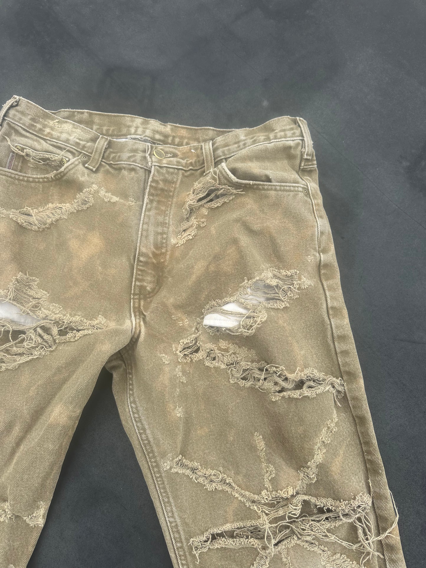 Bleach Distressed Khaki