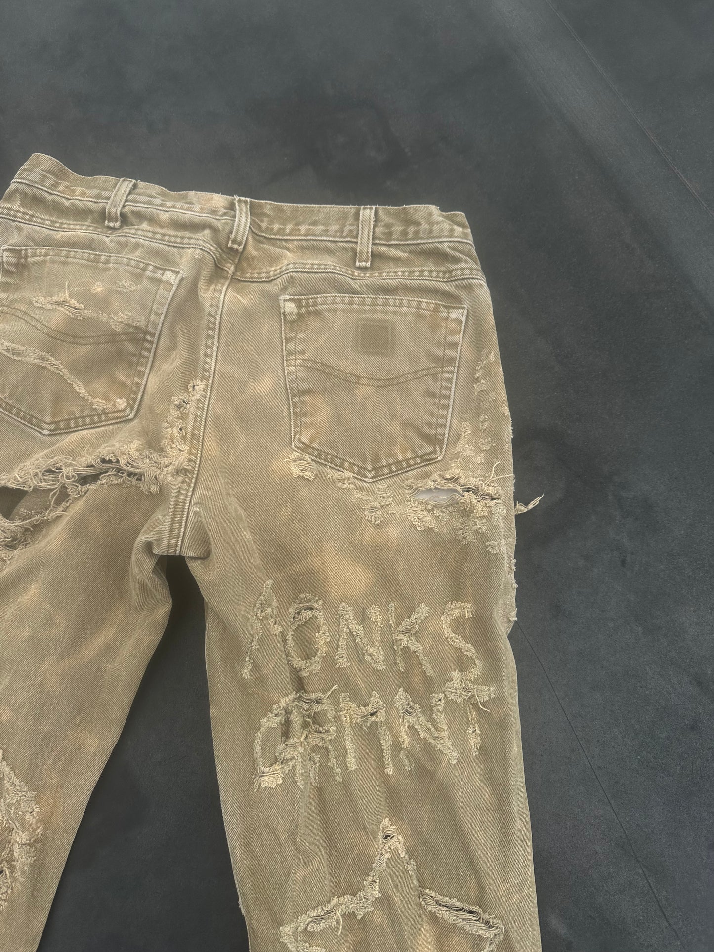 Bleach Distressed Khaki