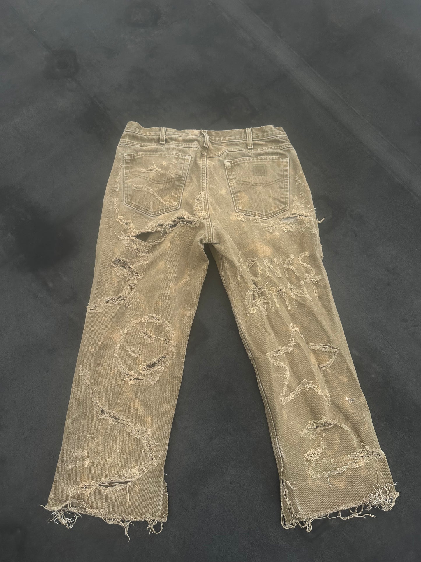 Bleach Distressed Khaki