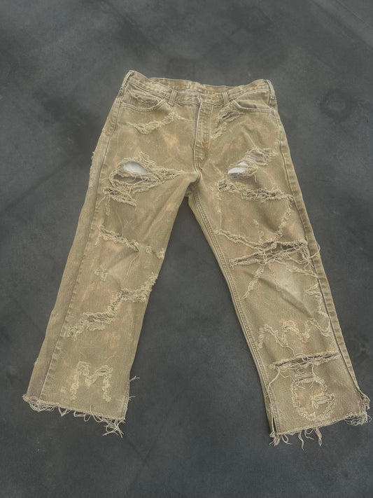 Bleach Distressed Khaki
