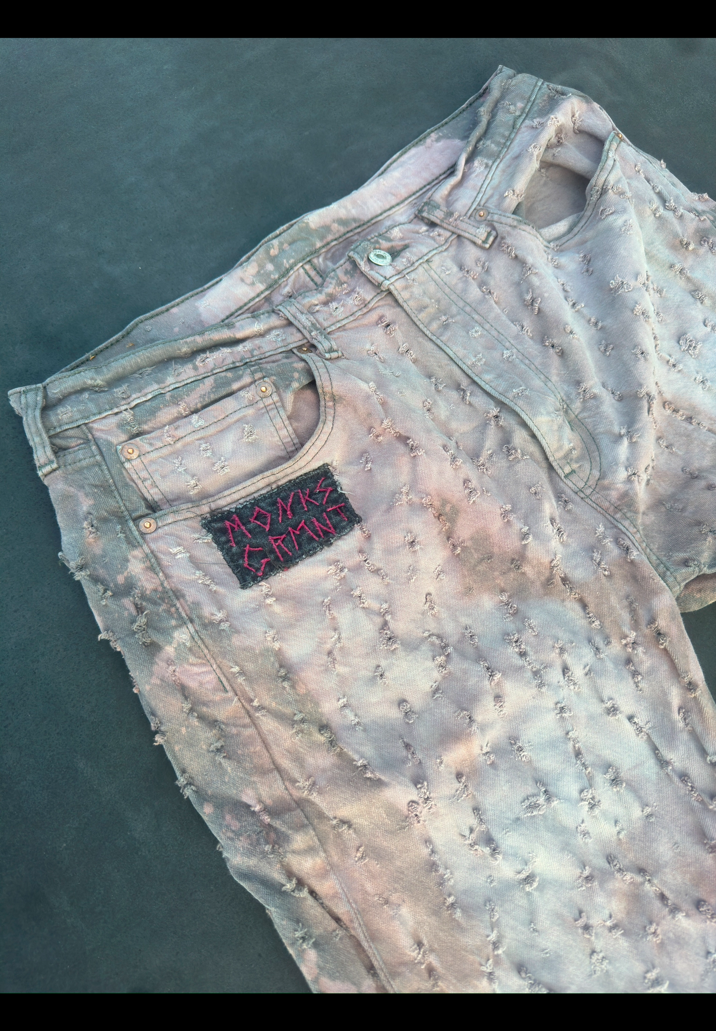 Ravaged Bleach Dye DENIM